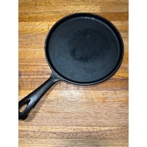 Essence Cast Iron Griddle Pan Round Flat Skillet Pancake Comal Black 8 inch